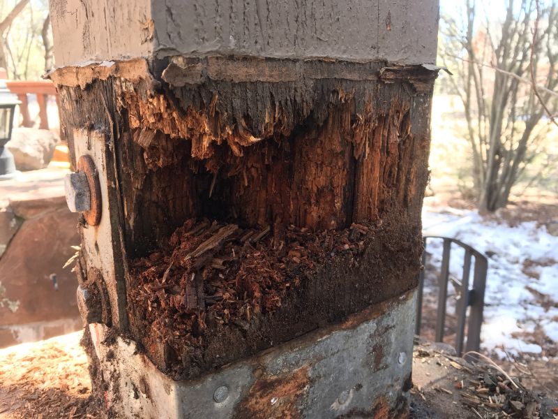 Decay in Porch Support Post