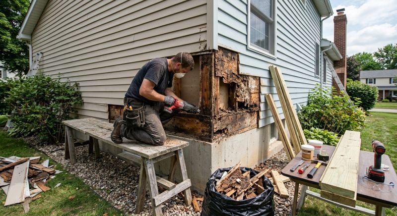 Wood Rot Removal in Kansas City, MO